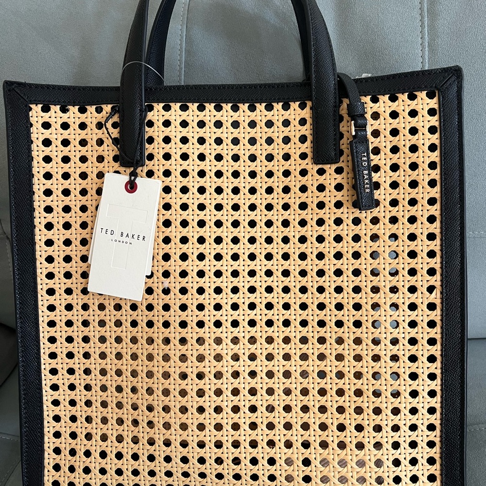 Ted Baker Black and Tan Elegant Tote